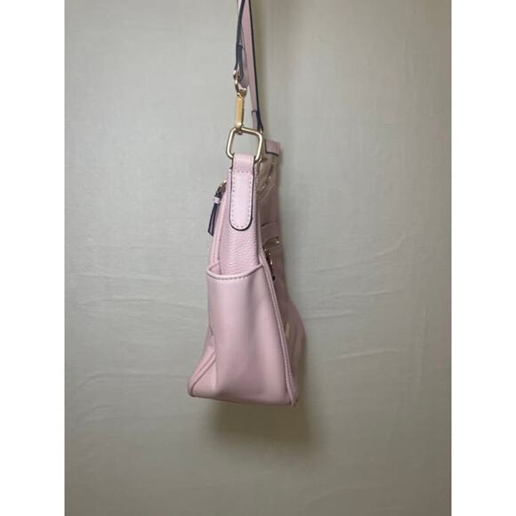 Mia K. Collection Pink Pastel Purse Medium Size Zip Closure Crossbody Easter - Picture 3 of 6